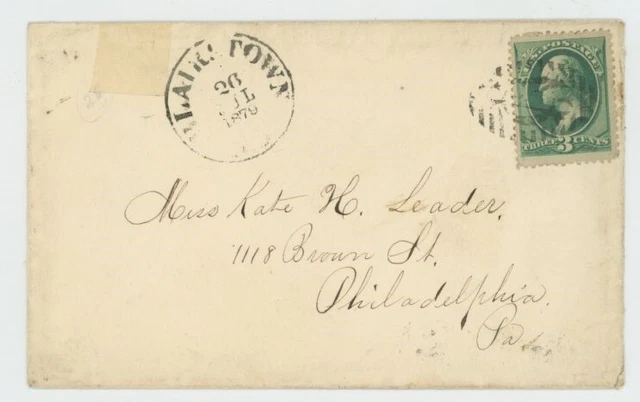 Mr Fancy Cancel 3cG FANCY CANCEL LADY'S COVER COLE EL-150 BLAIRSTWON NJ JDV 1879