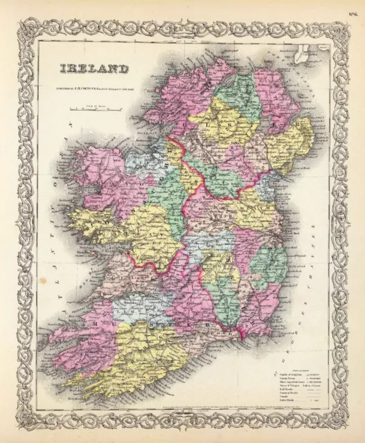 IRELAND 185 maps history Celtic VILLAGES towns GENEALOGY old SETTLEMENTS DVD