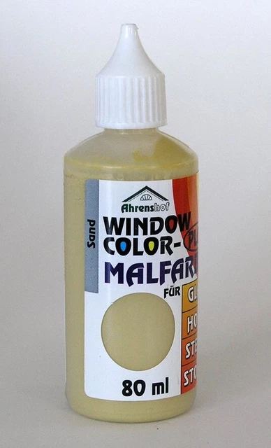 Ahrenshof Window Color Plus Fenstermalfarbe Sand 80 ml
