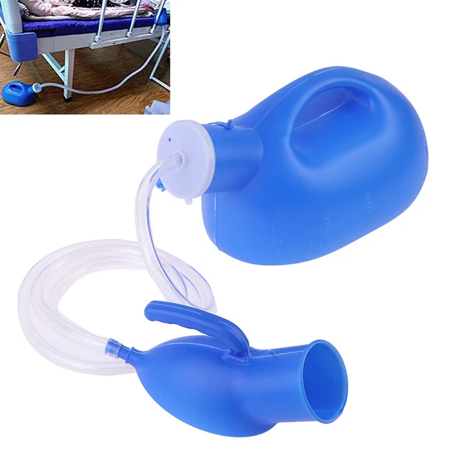 2000ml Portable Urinal Pee Bottle with Pipe Hospital Male Potty Outdoor Campi Bf