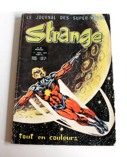 Rare! Strange Le Journal Des Super-Heros, N°80 5 Aout 1976 Edition Originale Lug