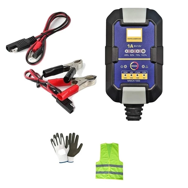 Caricabatteria universale intelligente 12V 1300mA adattatore per caricabatteria al piombo sigillato ricaricabile con Clip per auto camion moto  34