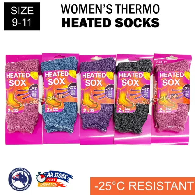 Women's Thick Winter Warm Thermal Heated Comfort Warm Socks Size 9-11 Shoe 4-10