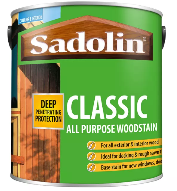 Sadolin Classic Wood Protection Paint Stain 1 litre  EXTERIOR