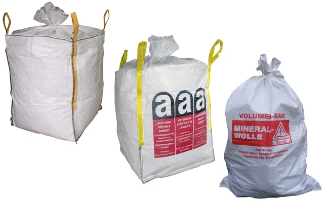 BigBag Asbestsack Transportsack Abfallsack Schüttgutsack Bausack Mineralwolle