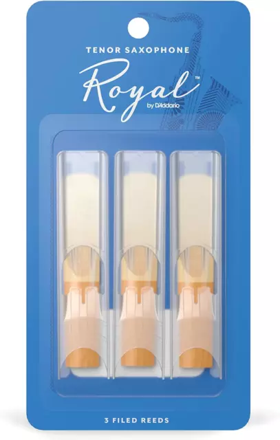 Rico Royal 2.5 Strength Reeds for Tenor Sax Pack of 3