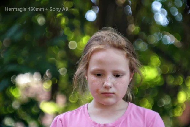 Hermagis cinema 160mm Projection,Projector Lens wit samples,bubble bokeh,petzval