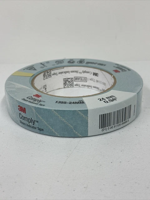 3M 1355-24MM Steam Indicator Tape Comply 1"