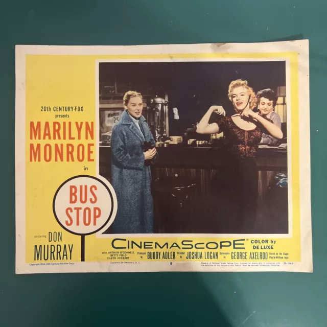 Marilyn Monroe "BUS STOP" 1956 Original Lobby Card