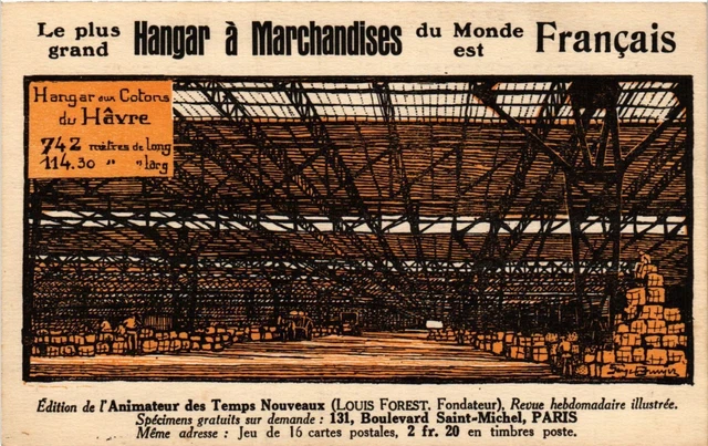 CPA AK Militaire - Hangar au Cotons du Havre - Le Plus Grand Hangar (697075)