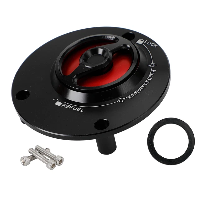 CNC BOUCHON DE RESERVOIR ROUGE pour Yamaha YZF R1 R 1 RN YZF R6 R 6S 2003-2020