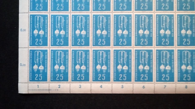 DDR 1959 kpl. Bogen Mi 714 Postfrisch siehe Fotos (A 8258) 2