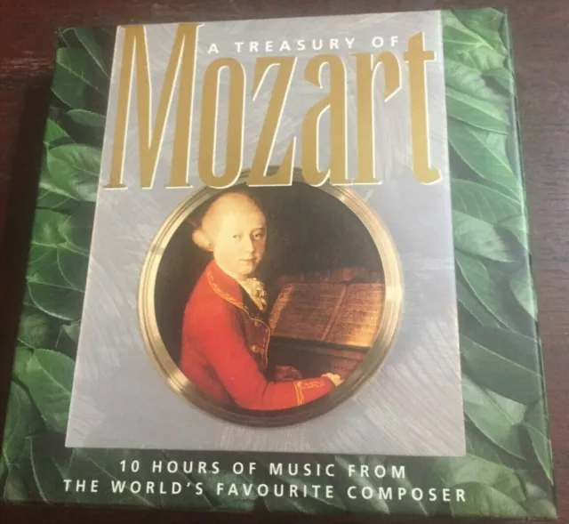 A TREASURY OF MOZART - 10 HOURS OF MUSIC ON 10 x CD BOXED SET IN VGC.