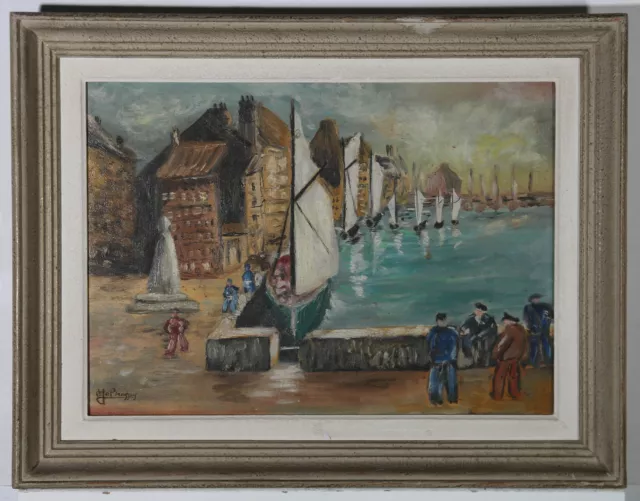J. B.  - Mid 20th Century Oil, The French Harbour 3