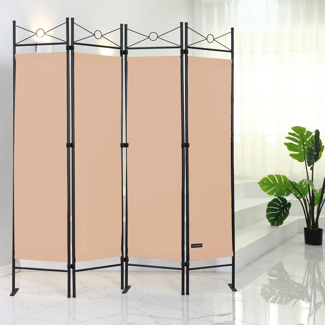 ROOM DIVIDER PARTITION Wall Folding Privacy Screen Indoor Outdoor Free