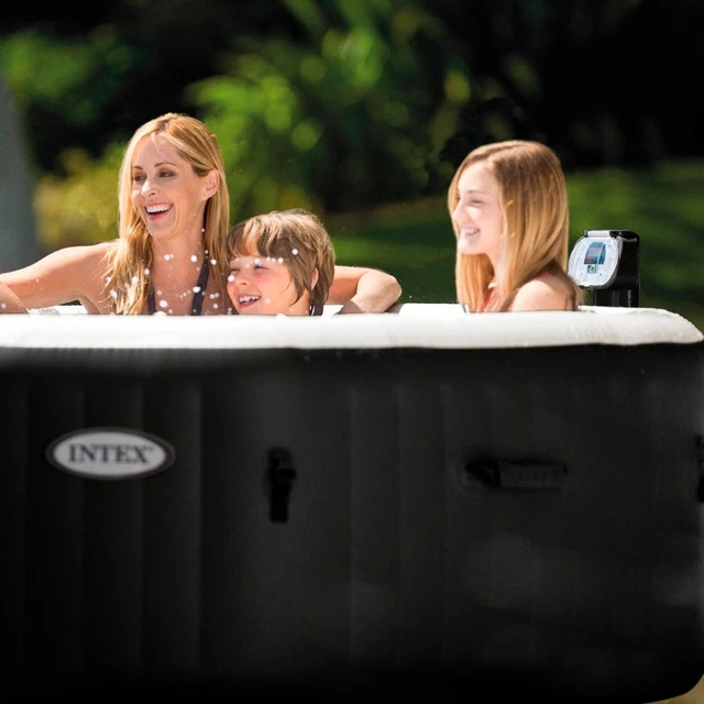 Octagon Inflatable Pool INTEX INFLATABLE JACUZZI PureSpa Jet & Bubble Deluxe Octagon In-Outdoor ...
