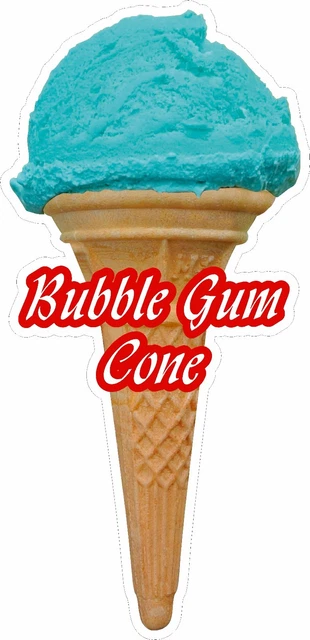 Weiche Schaufel Bubble Gum Eiskegel Aufkleber Gross Weiche Schaufel Bubble Gum Eiskegel Aufkleber Gross