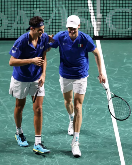 Davis Cup 2023 Italia Campione Del Mondo 2023 Poster 45X32Cm Jannik Sinner