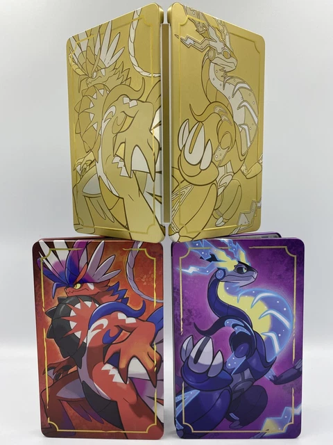 Steelbook Pokémon Violet Pour Nintendo Switch - Boîte Métal Sans Le Jeu - Neuf