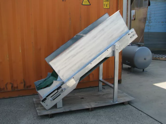 Incline Motorised Belt Conveyor - 1.7m long