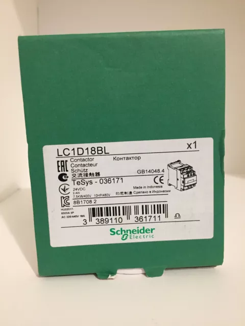 1PC New In Box Schneider LC1D18BL Contactor Expedited Shipping