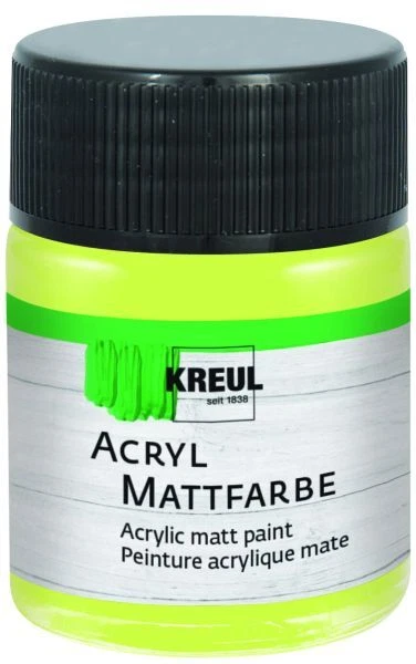 Kreul Acryl Mattfarbe lemon 50 ml  Künstlerfarben