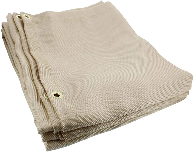 ABN Heavy-Duty Fiberglass Fire Retardant Blanket, 6 x 8ft – Large 6 x 8 Feet