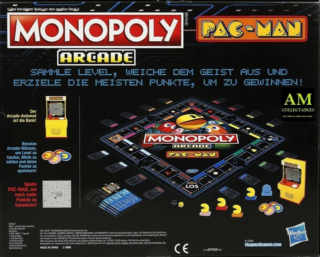 HASBRO - PAC-MAN Arcade Monopoly Board Game - German Version - £52.55 ...