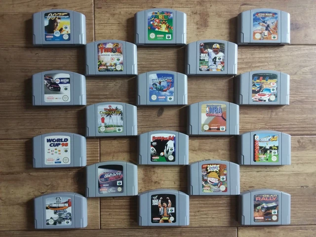 NINTENDO 64 Bundle ~ 18 N64 Games Job Lot - MARIO Turok PILOTWINGS Star Wars WWF