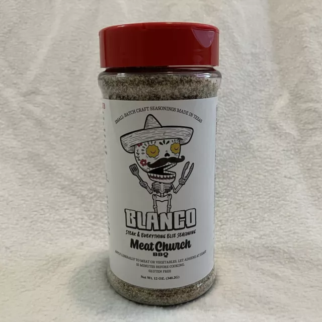 Meat Church BLANCO BBQ Rub 12 oz Steak Seasoning