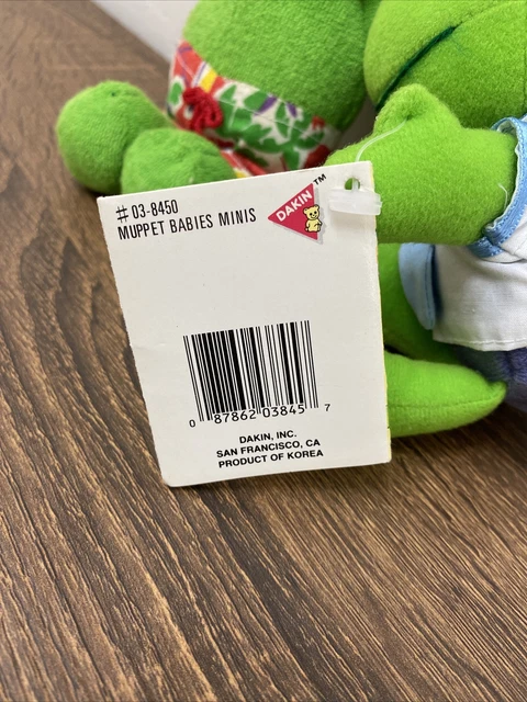 Vintage Kermit The Frog Plush Dolls Jim Hensons Muppet Babies 1980s 3