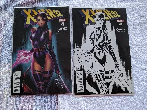 psylocke X-Men 92 j scott campbell Set Of 2 Comics