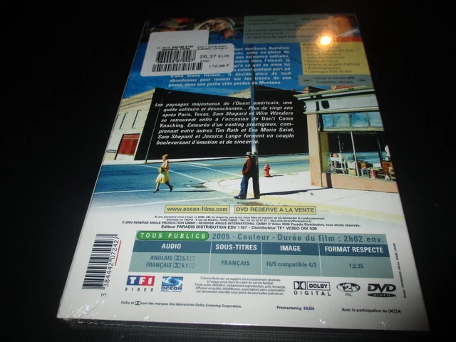 DVD NEUF "DON'T COME KNOCKING" Sam SHEPARD, Jessica LANGE / Wim WENDERS 2