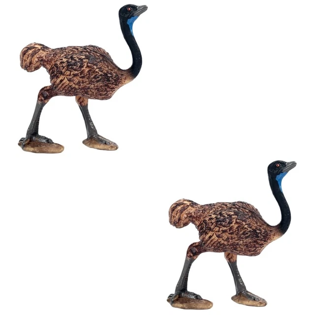 2 piezas Animales del bosque Figuras Pájaros realistas Figuras Simulación Pájaros Adorno