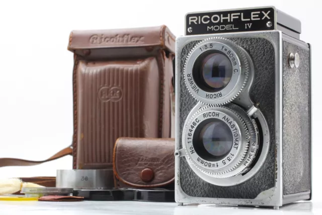 [As-Is] RICOH RICOHFLEX TLR Anastigmat 80mm f/3.5 Lens Film Camera From JAPAN