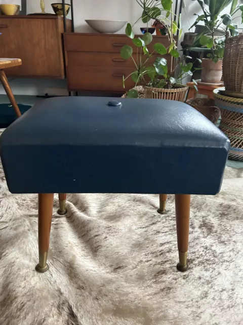Vinyl footstool discount