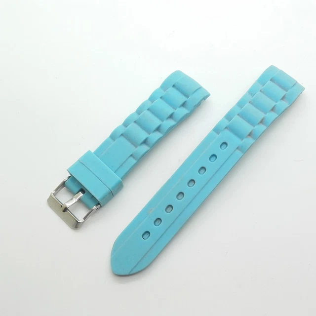 Kit De 8 Passants Silicone Pour Bracelet De Montre - 16/18/20/22 Mm - Noir, Fixation Sécurisée - 10