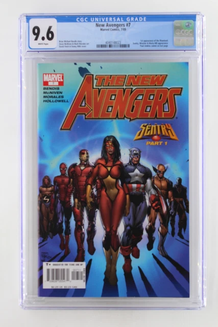New Avengers #7 - Marvel 2005 CGC 9.6 1st Appearance of the Illuminati. Sentry,