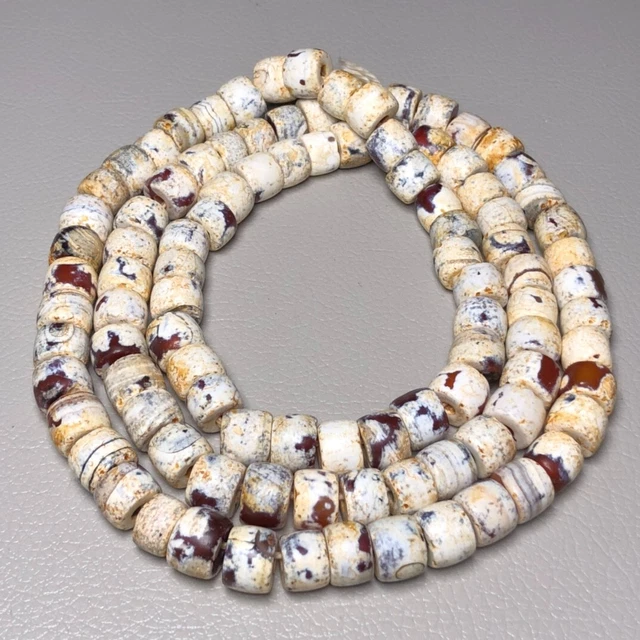 Tibetan Nepalese Himalayan Ancient agate Old Dzi Talisman bracelet Beads Amulet
