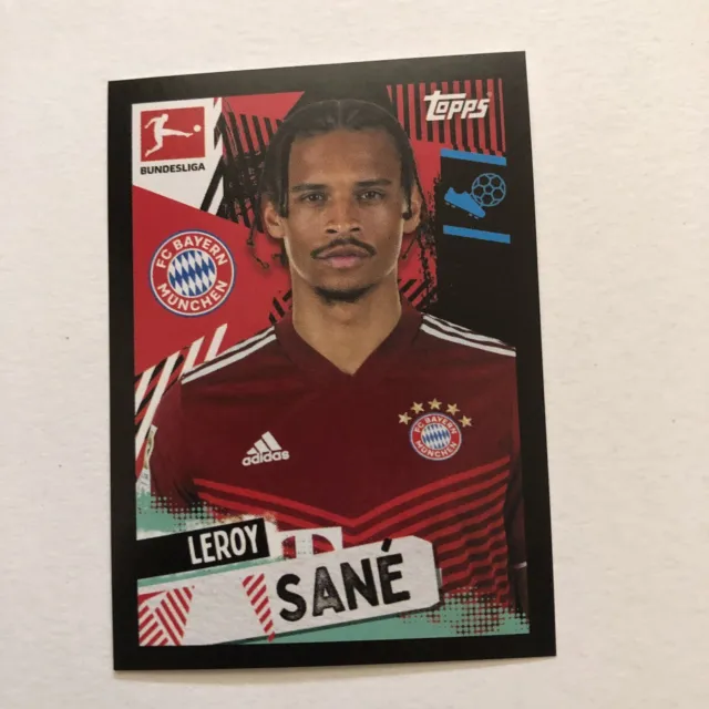 N. 380 Leroy Sane Fc Bayern Mãnchen - Bundesliga Topps 2021/22