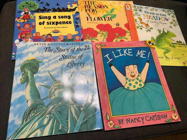 Lot 5 Teacher Big Books Oversized Easel I Like Me Reason For A Flower + Lot 5 Teacher Big Books Oversized Easel I Like Me Reason For A Flower +