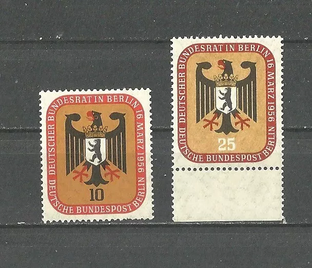 Deutsche Bundespost Berlin 1956: Deutscher Bundesrat in Berlin