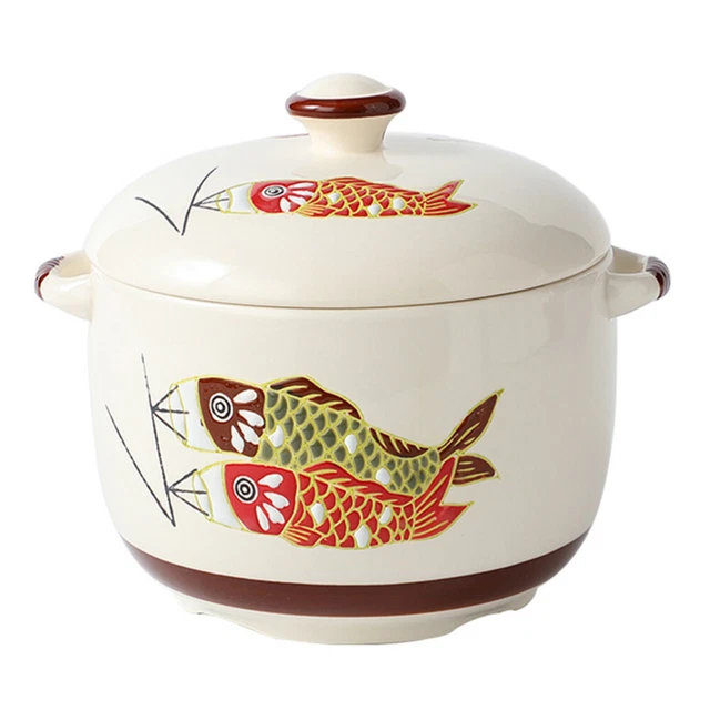 Grand Bol En Céramique Amphore Avec Anses - Bol à Soupe, Nouilles, Micro-ondes, Gris