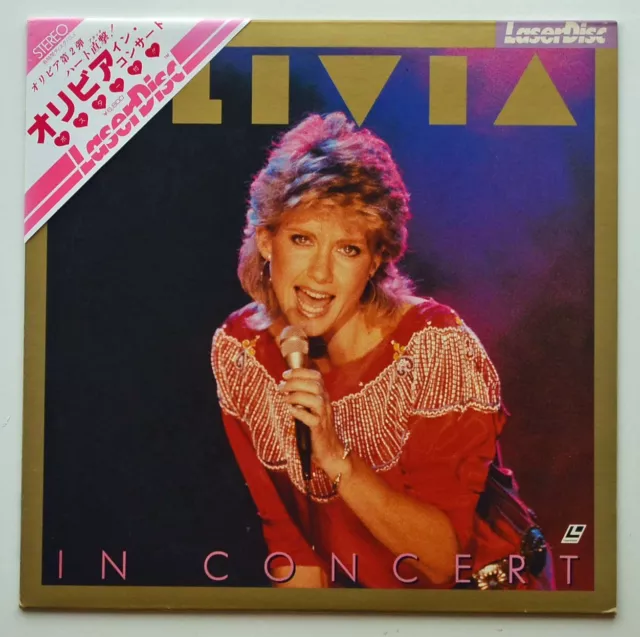 Olivia Newton John OLIVIA IN CONCERT Laserdisc JAPAN LD w/Triangle OBI