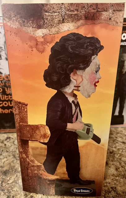 Royal Bobbles Leatherface Pretty Woman Mask Bobble Head  Spirit Exclusive. Mint! 2