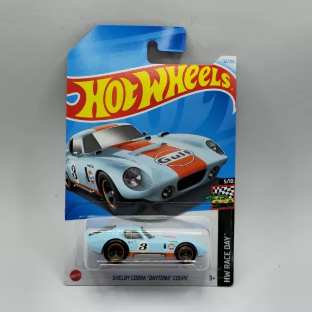 Shelby Cobra Daytona Coupe #122 GULF 2024 Hot Wheels Case f