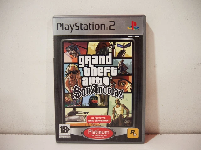 GRAND THEFT AUTO San Andreas GTA Platinum Sony Playstation 2 PS2 PAL FR ...