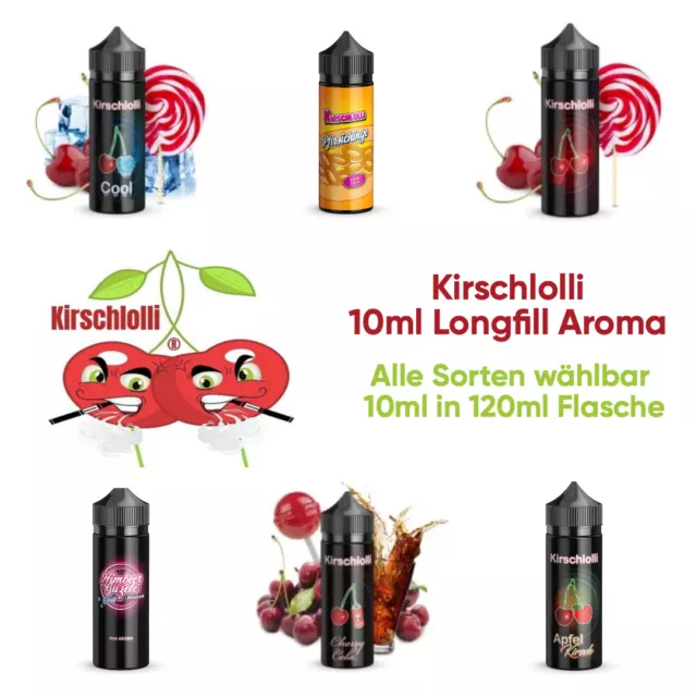 Kirschlolli Longfill 10ml Aroma in 120ml Flasche zum Mischen von eLiquid Liquid