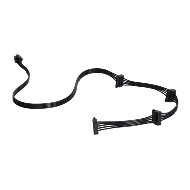1PC Cable PCIe GPU 6 Pin to 4 SATA Power Cable PSU fit for Corsair RM1000X 3