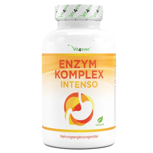 Complesso enzimatico Intenso - 120 capsule - vegano + alte dosi da 19 ingredienti